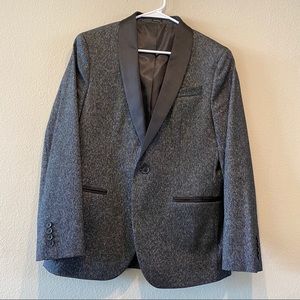 Jf J.Ferrar Slim Black Sparkle Tuxedo Jacket 40S